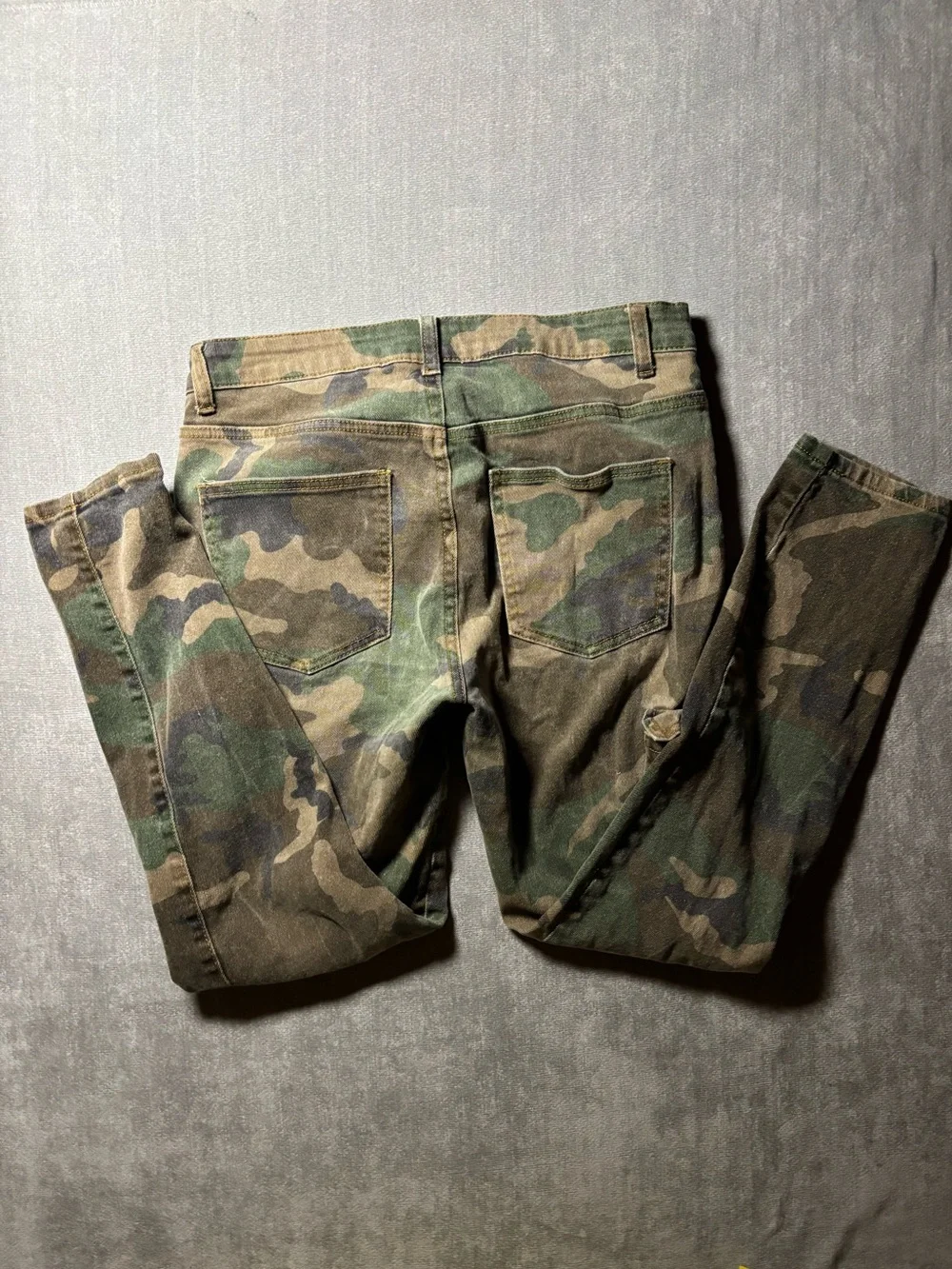 Camo Cargo Pants - Green/Brown Camouflage